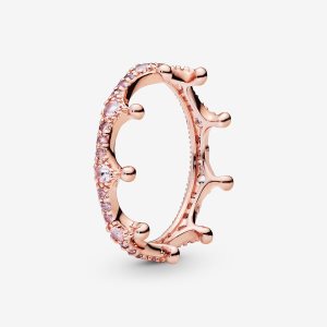 Apilable Pandora Pink Enchanted Crown in Rosas Dorados | TNGQKO340