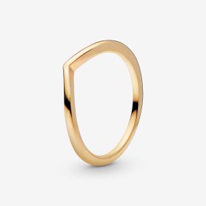 Apilable Pandora Polished Wishbone Dorados | AHIPLG497