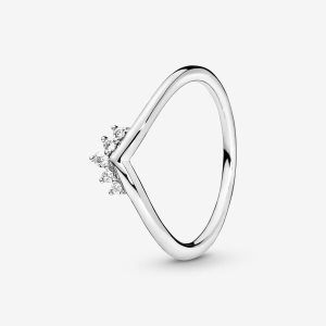 Apilable Pandora Tiara Wishbone Plateados | VZTIYF463