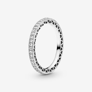 Banda Pandora Hearts of with Cubic Zirconia Plateados | KMXIWQ956