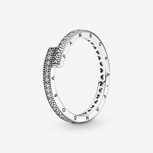 Banda Pandora Sparkling Overlapping Plateados | UMCVIA057
