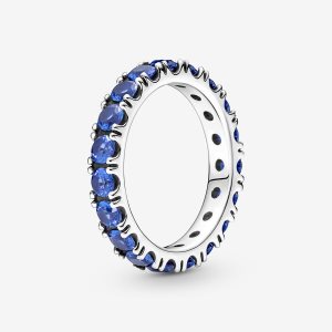Banda Pandora Sparkling Row Eternity Plateados | QGYFKP843