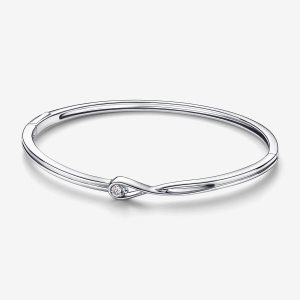 Brazaletes Pandora Brilliance 0.15 ct tw Plateados | FWVBUK071