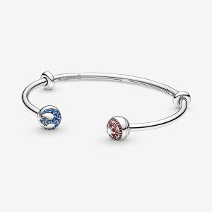 Brazaletes Pandora Moments Star Wars Light & Dark Side Logo Open Plateados | YPALMF631