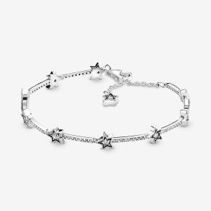 Cadena Pandora Celestial Stars Plateados | TQWCML670