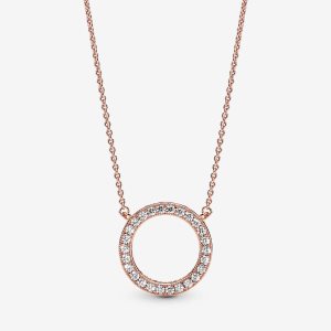 Cadena Pandora Circle of Sparkle Rosas Dorados | FQTCPE095