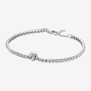 Cadena Pandora Disney Minnie Mouse Tenis Plateados | WVLCSD436