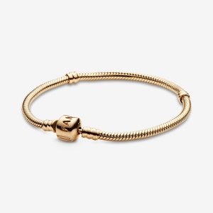 Cadena Pandora Moments Snake Dorados | WUOSVL485