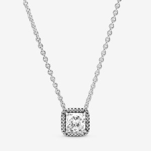 Cadena Pandora Timeless Elegance with Clear CZ Plateados | ATEUMH740