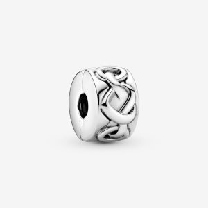 Clips Pandora Knotted Clip Plateados | JQIORB108