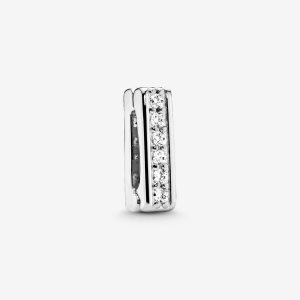 Clips Pandora Sparkling Clip Plateados | UCXMYZ179