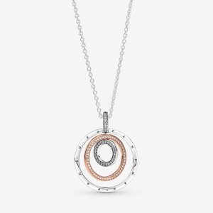 Colgantes Pandora Circles & Two-tone | QTNJBM197