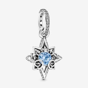 Colgantes Pandora Disney Cinderella Blue Star Plateados | DPOQGW170