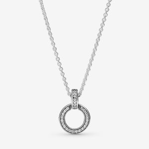 Colgantes Pandora Double Circle & Plateados | TMYJZL814