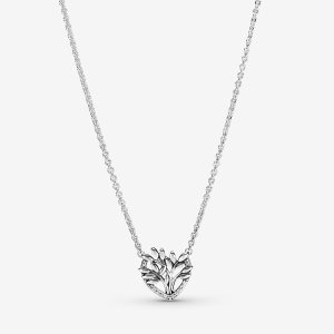 Colgantes Pandora Family Tree Collier Plateados | WLPHQX937
