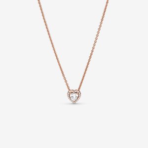 Colgantes Pandora Sparkling Collier Rosas Dorados | KCOFTM012