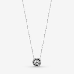 Colgantes Pandora Sparkling Double Collier Plateados | INQGRX812