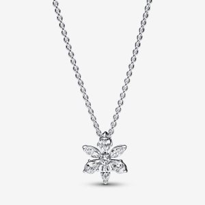 Colgantes Pandora Sparkling Herbarium Cluster Plateados | CJSUPQ603