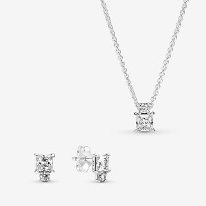 Colgantes Pandora Sparkling Round & Square Multicolor | GDKEHF964