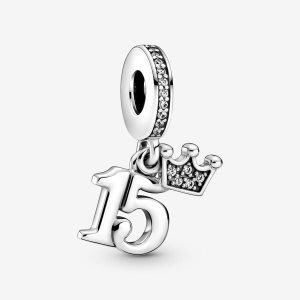 Colgar Pandora 15th Birthday Plateados | EBJSHC915