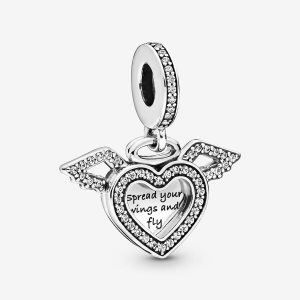 Colgar Pandora Angel Wings Plateados | JYXGDF247