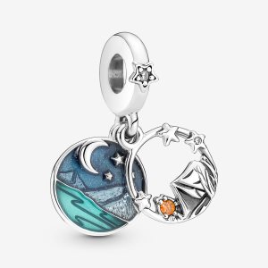 Colgar Pandora Camping Night Sky Double Plateados | TLZVSH265