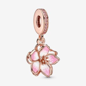 Colgar Pandora Cherry Blossom Rosas Dorados | CBDKAQ928