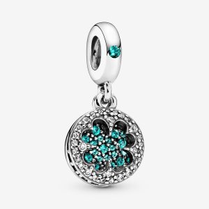Colgar Pandora Dazzling Clover Plateados | TPODGQ795