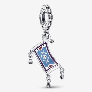 Colgar Pandora Disney Aladdin Magic Carpet Plateados | EJYHKI917