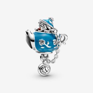 Colgar Pandora Disney Alice in Wonderland Unbirthday Party Teapot Plateados | XDVGME261