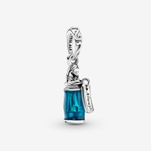 Colgar Pandora Disney Alice in Wonderland Drink Me Plateados | YMJXUD821