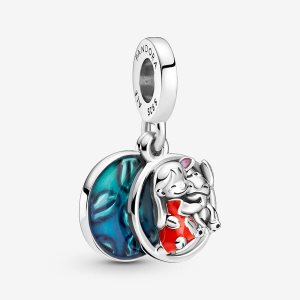 Colgar Pandora Disney Lilo & Stitch Family Plateados | IXZFRN032
