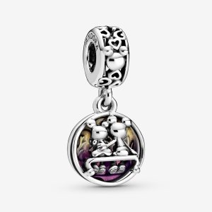 Colgar Pandora Disney Mickey Mouse & Minnie Mouse Happily Ever After Plateados | VFZGCA659