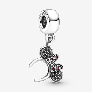 Colgar Pandora Disney Minnie Mouse Pave Headband Plateados | QFGYUT250