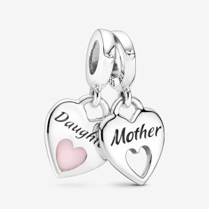 Colgar Pandora Double Split Plateados | EAWPCZ967