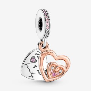 Colgar Pandora Entwined Infinite Hearts Double Two-tone | YFVHWS280