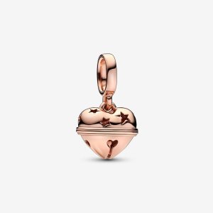Colgar Pandora Festive Bell Rosas Dorados | YAHTXG304