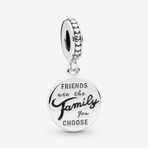 Colgar Pandora Friends Are Family Plateados | ROEALS023