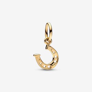 Colgar Pandora Lucky Horseshoe Dorados | AKSVUH051