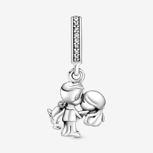 Colgar Pandora Married Couple Plateados | XNCTGU904
