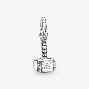Colgar Pandora Marvel The Avengers Thor's Hammer Plateados | TKWGOL207