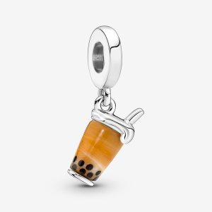 Colgar Pandora Murano Glass Bubble Tea Plateados | KRJLNH837