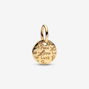 Colgar Pandora Peace Love & Luck Dorados | TKDLRF457
