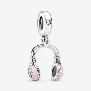 Colgar Pandora Pink Headphones Plateados | HOBWUY286