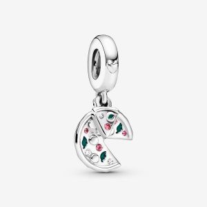 Colgar Pandora Pizza Love Plateados | SFMECZ803