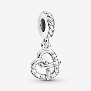 Colgar Pandora Pretzel Plateados | BAGEKD340