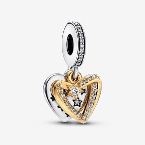 Colgar Pandora Shooting Star Hearts Double Two-tone | ZMPIHX417