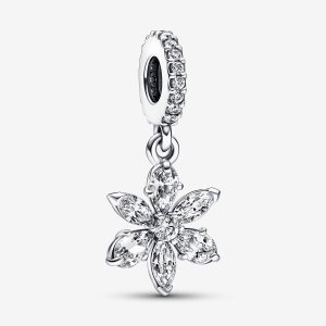Colgar Pandora Sparkling Herbarium Cluster Plateados | QOXGFM850