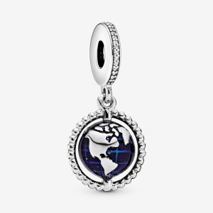 Colgar Pandora Spinning Globe Plateados | HMYGXO278