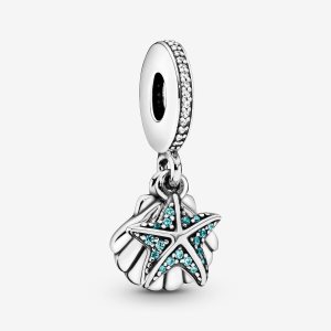 Colgar Pandora Starfish Sea Shell Plateados | IKUOXN962
